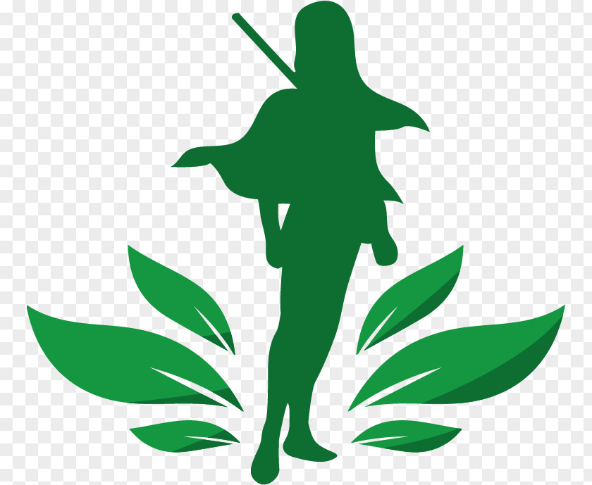 Logo Silhouette Green Plant PNG