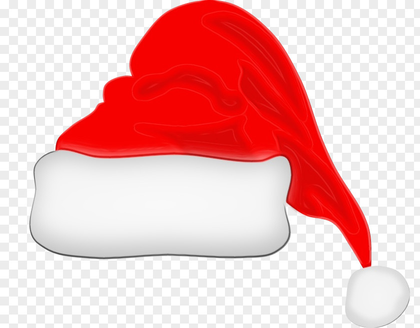 Red Secret Santa Claus Hat PNG
