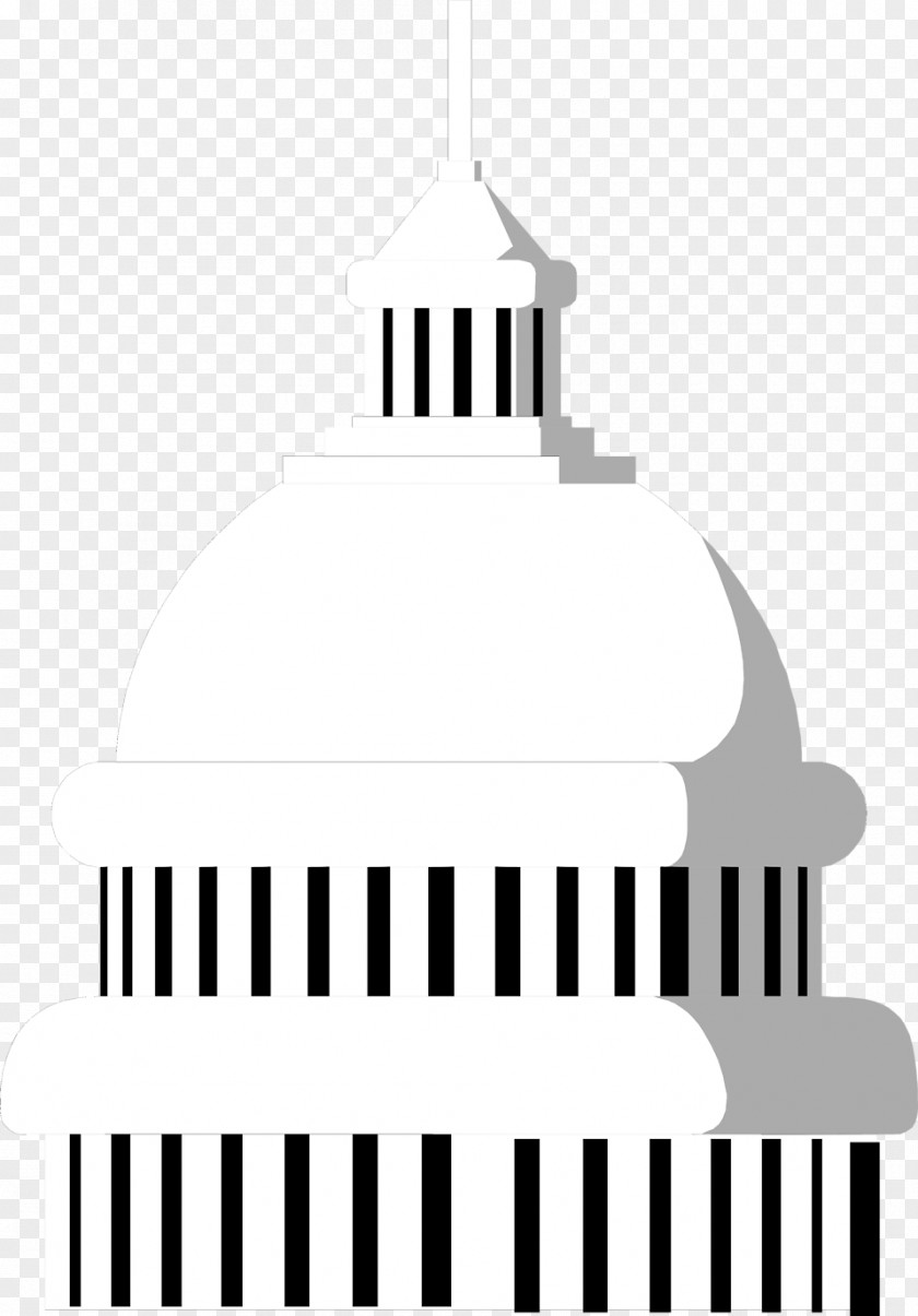 Building Silhouette United States Capitol Dome Clip Art PNG