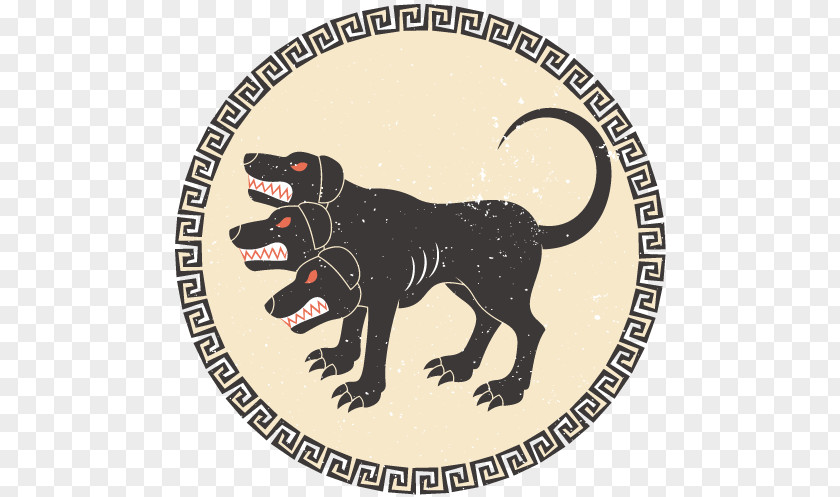 Greek Monsters Hades Dog Cerberus Mythology Vector Graphics PNG