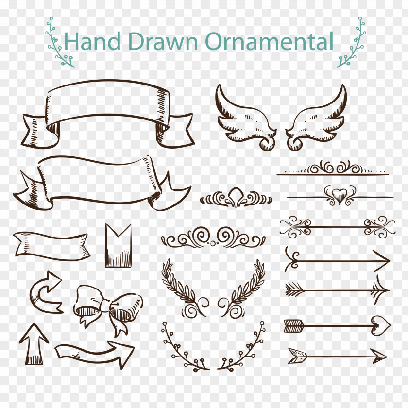 Tags Arrows Painted Vector Drawing Euclidean Ornament Arrow PNG