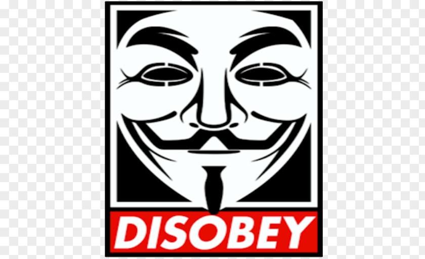 Anonymous Guy Fawkes Mask V For Vendetta Protest Art PNG