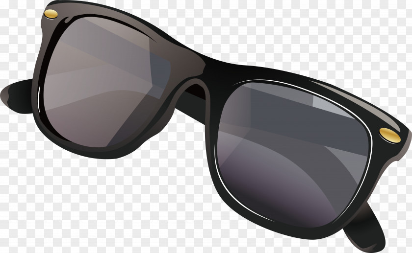 Black Sunglasses Goggles Sunscreen PNG