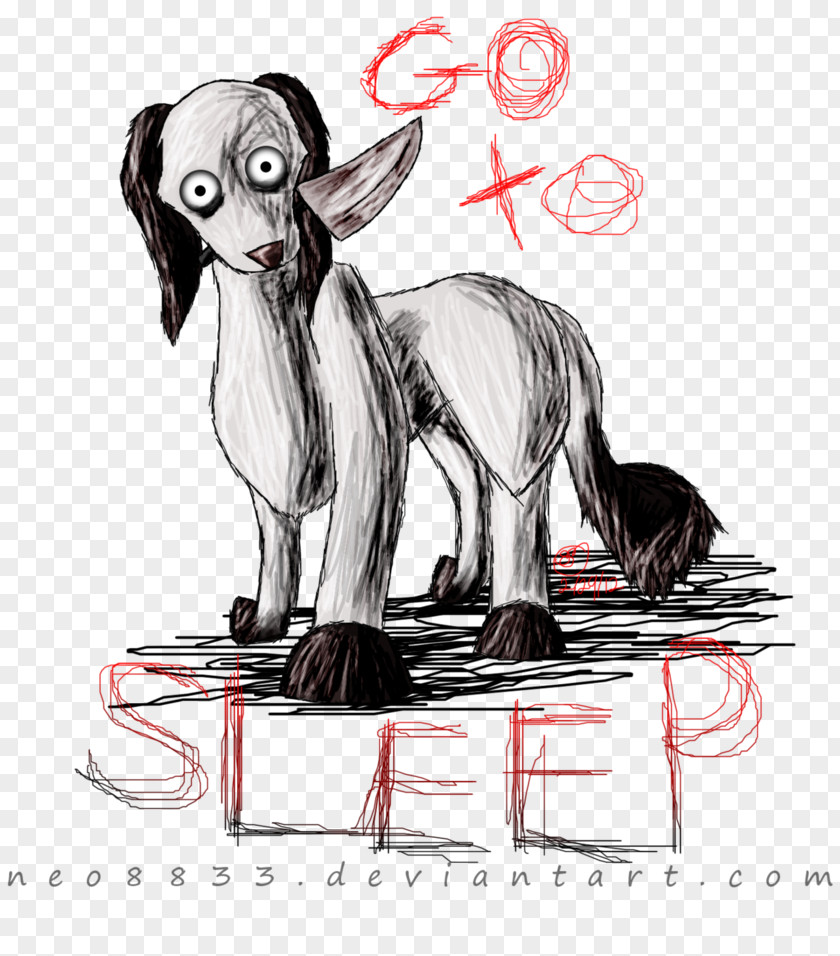 Go Sleep Jeff The Kill Dog Breed Horse Goat Illustration PNG
