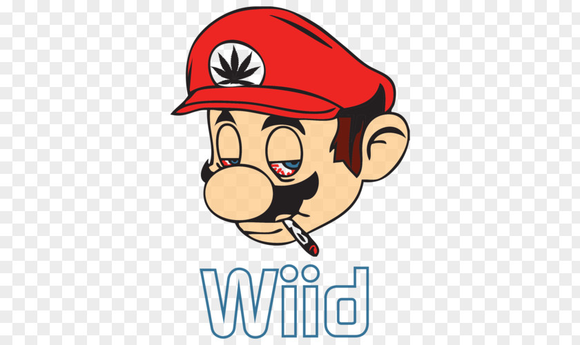 Mario Bros Super Bros. Cannabis Smoking PNG