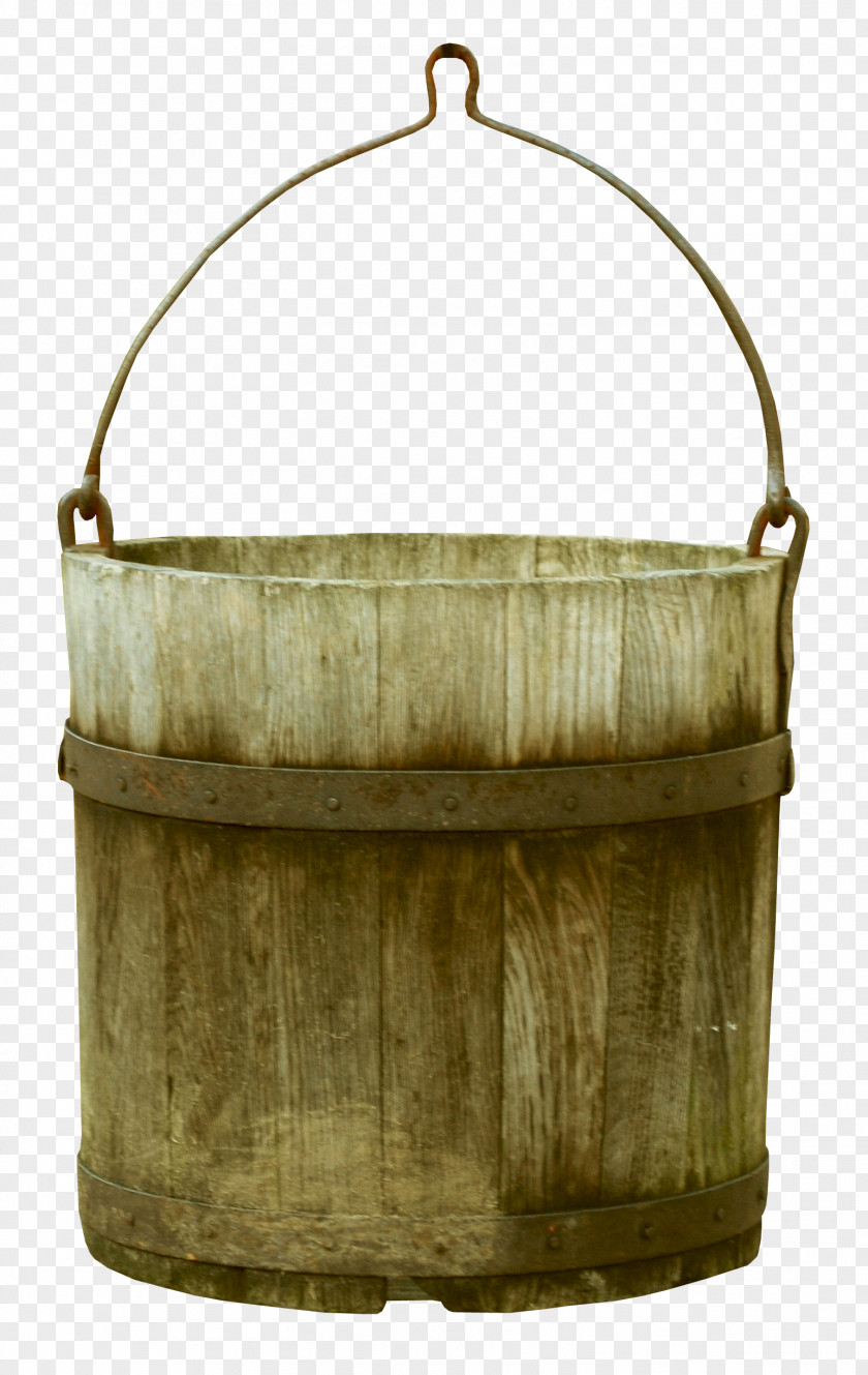 Retro Bucket Barrel Plastic PNG