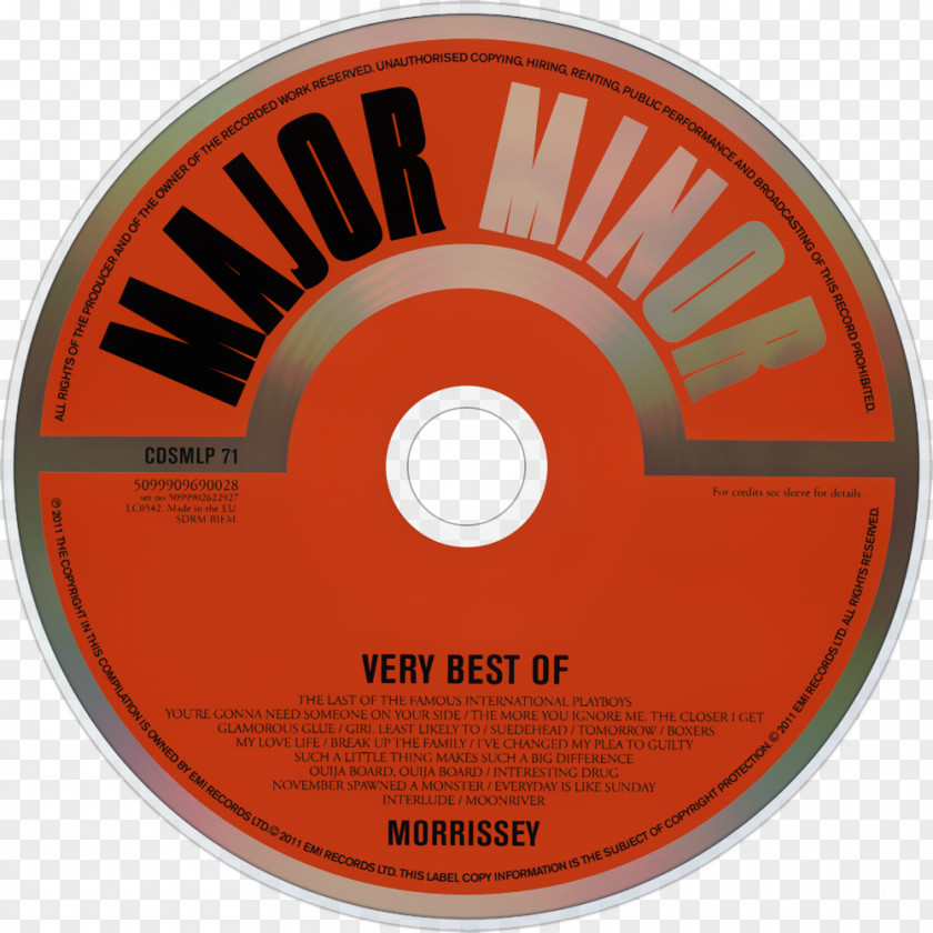 Morrissey Compact Disc Glamorous Glue CD Single United Kingdom PNG