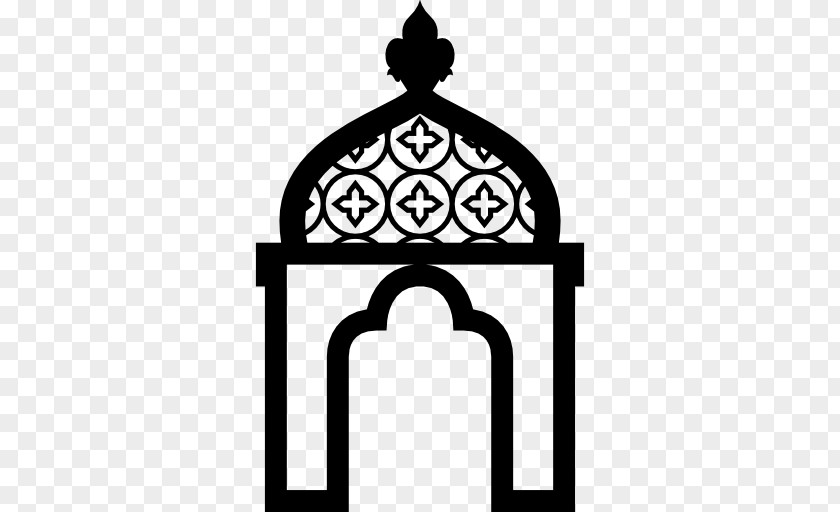 Mosque Frame Arabesque Ornament Illustration Psd PNG