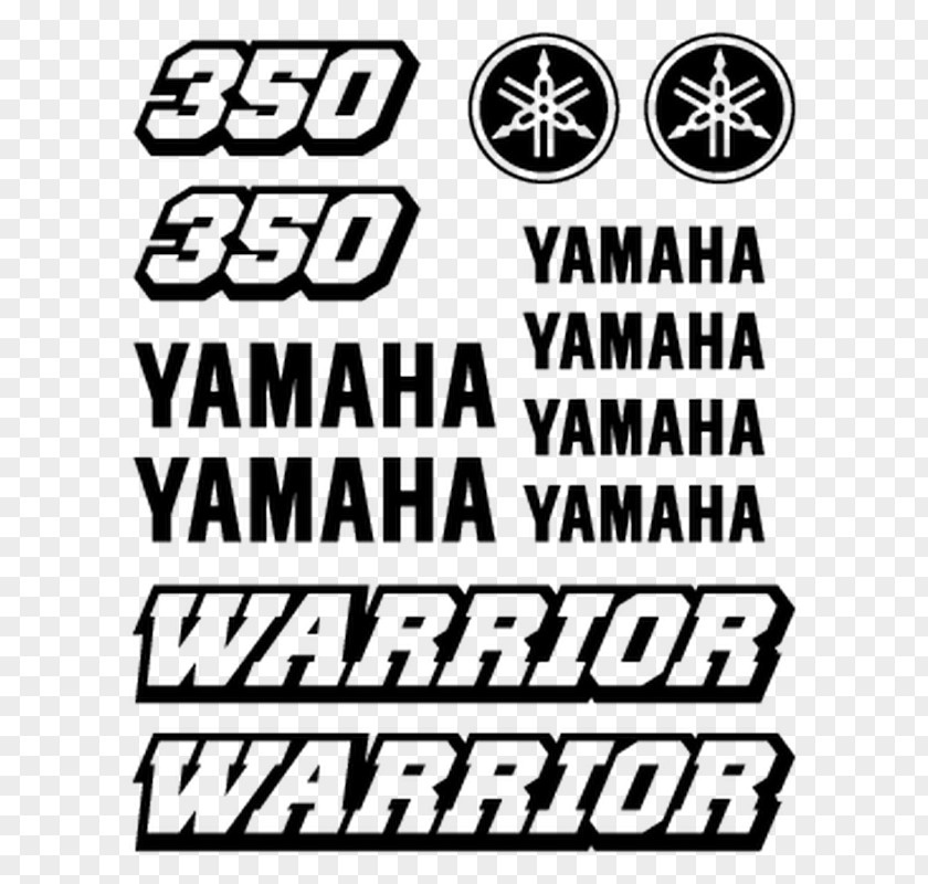 Yamaha Quad Motor Company Brand Raptor 700R Logo Sticker PNG