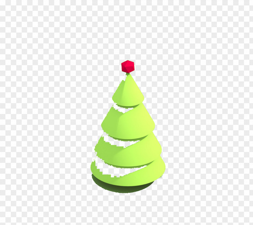 Green Christmas Tree Ornament PNG