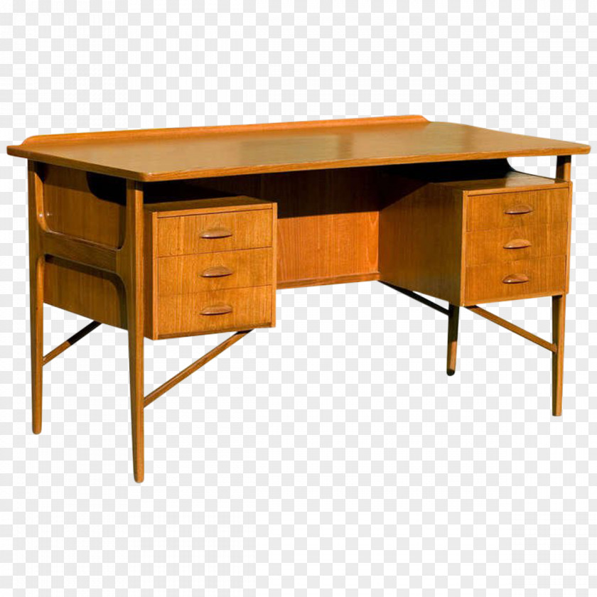 Table Desk Danish Modern Furniture Mid-century PNG