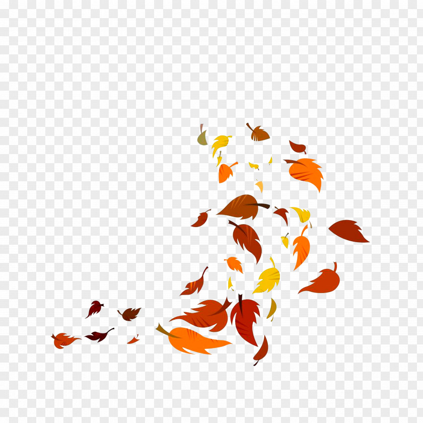 Leaves Falling In The Wind Leaf PNG