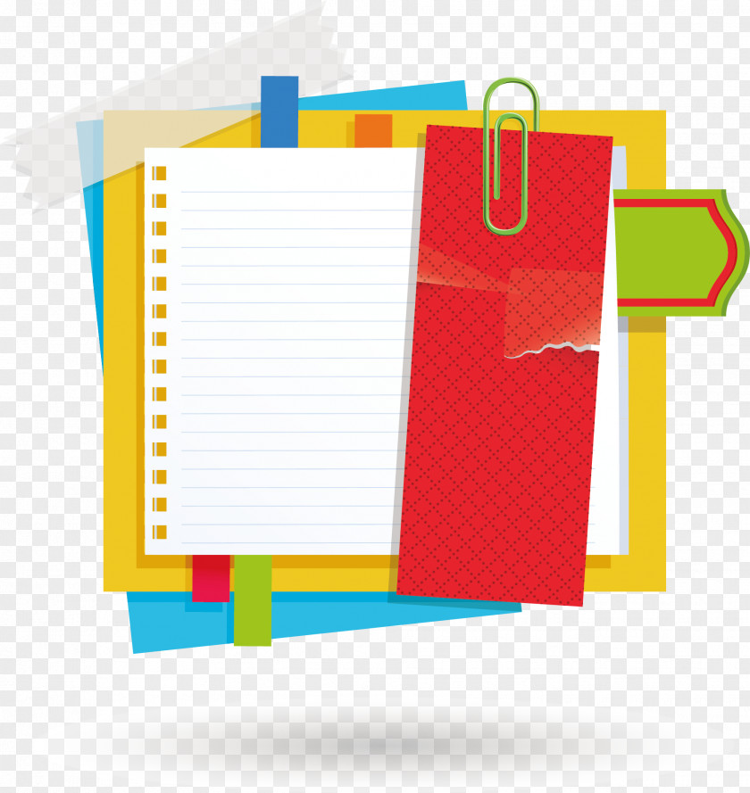 Pin Paper Promotional Column Elements Notebook Icon PNG