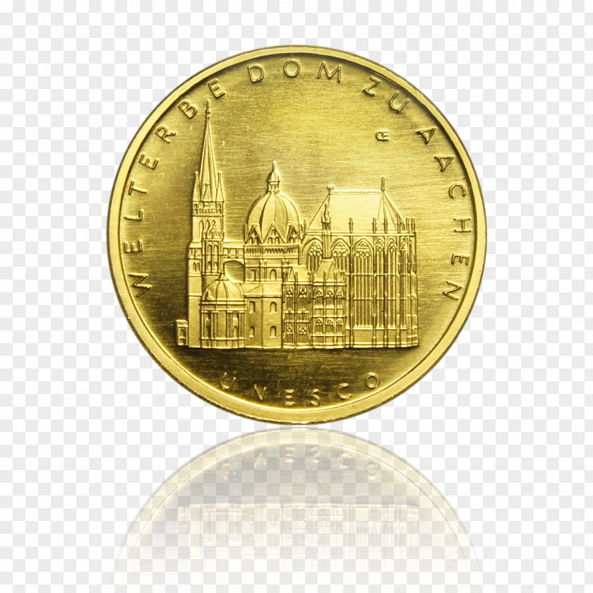 Coin Aachen Cathedral Gold PNG