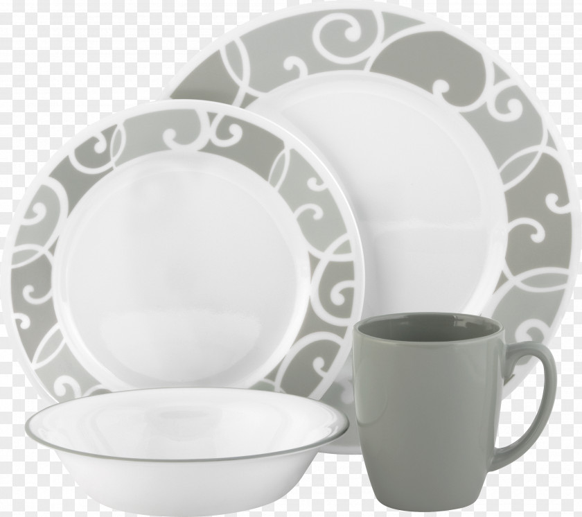 Dishes Tableware Plate Corelle Bowl Saucer PNG
