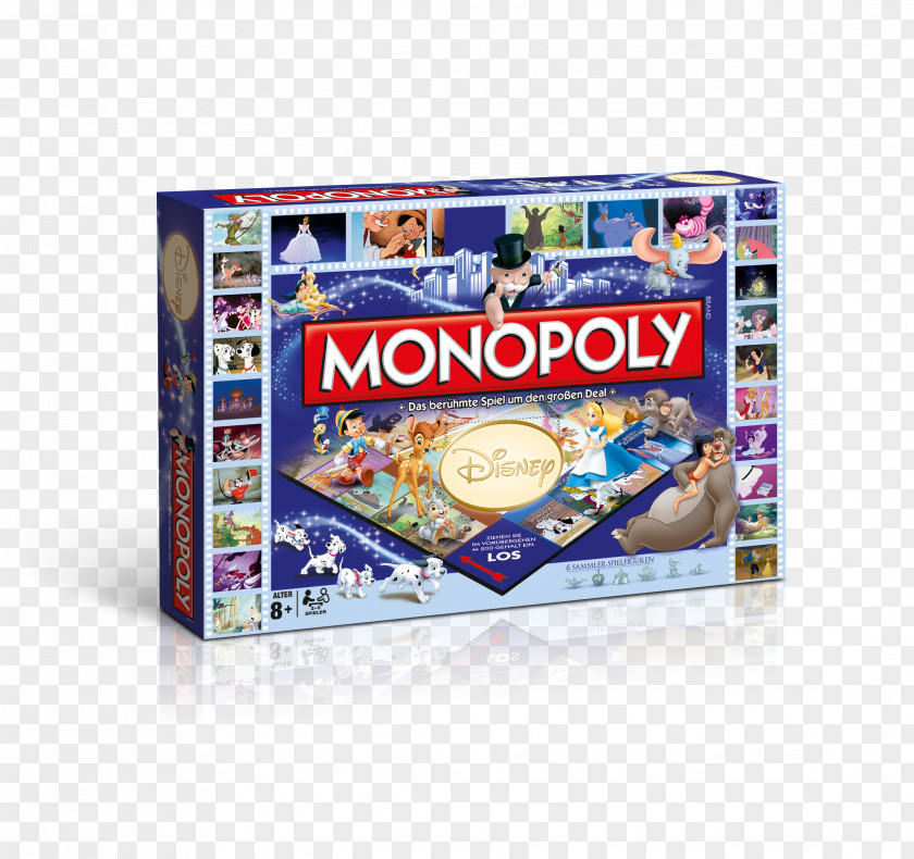 Disney Classic Monopoly Junior Deal The Walt Company Board Game PNG