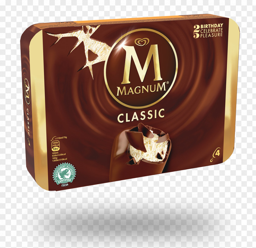 Ice Cream Chocolate White Magnum PNG