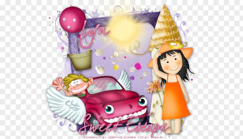 Sweet Escape Doll Pink M Character Clip Art PNG