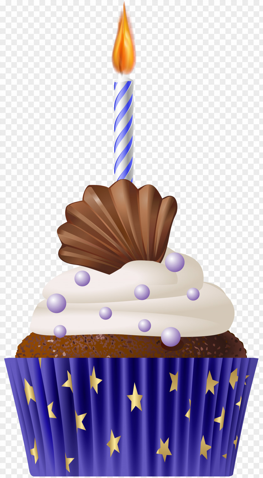 Candle Birthday Cake Cupcake Muffin Clip Art PNG