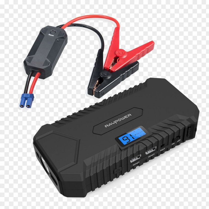 Car Battery Charger Jump Start RAVPower Starter PNG