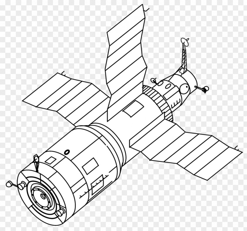 Salyut 6 Programme Space Station 7 VA Spacecraft PNG