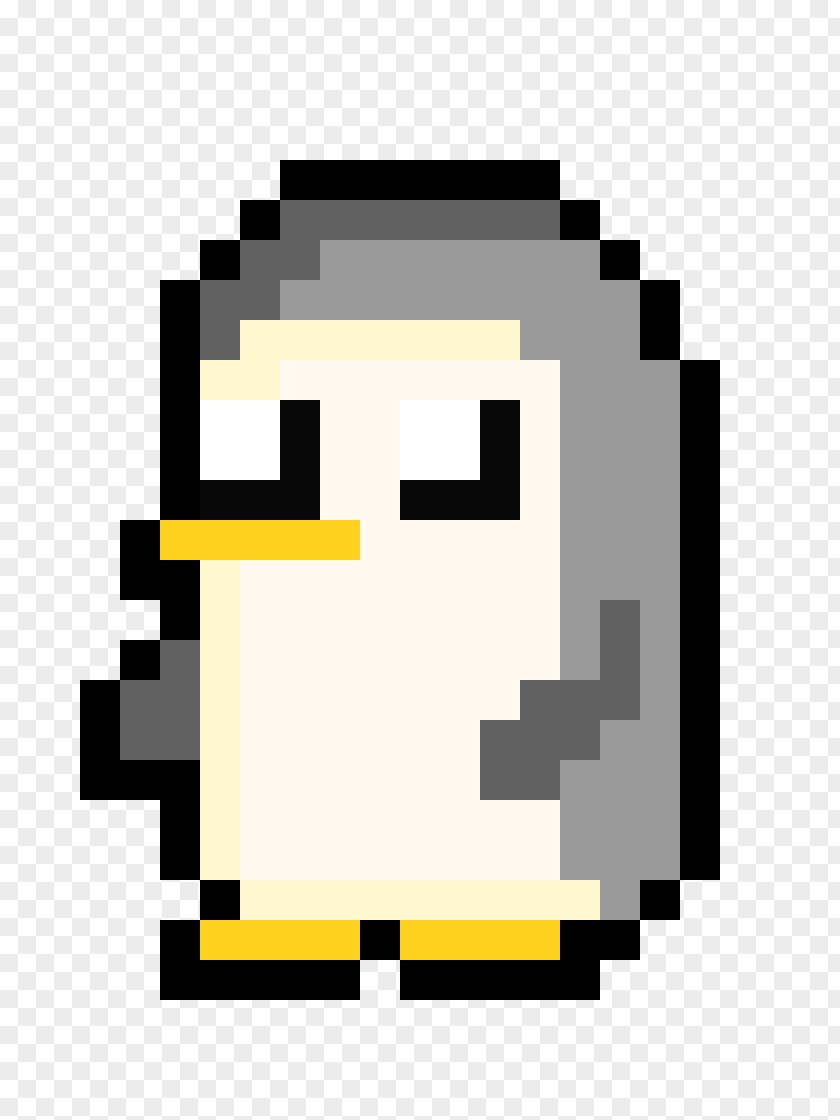 Pixel Art Penguin PNG