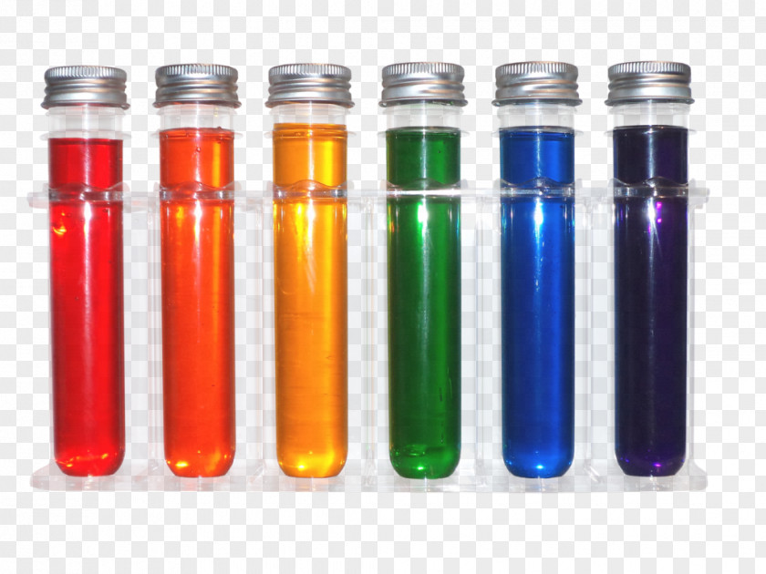 Tube Test Tubes Glass Rack Liquid Rainbow PNG