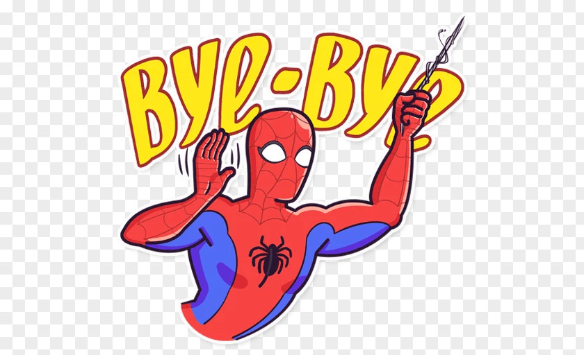 Bye Bby Boo Sticker Telegram Messaging Apps Superhero Clip Art PNG