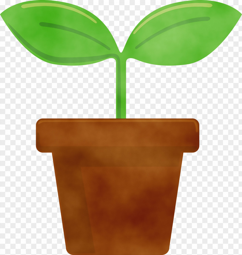 Flowerpot Green Leaf Plant Plastic PNG