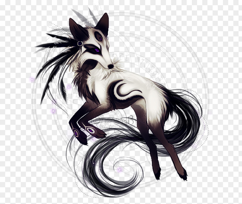 Fox Gray Wolf Drawing Female Art PNG