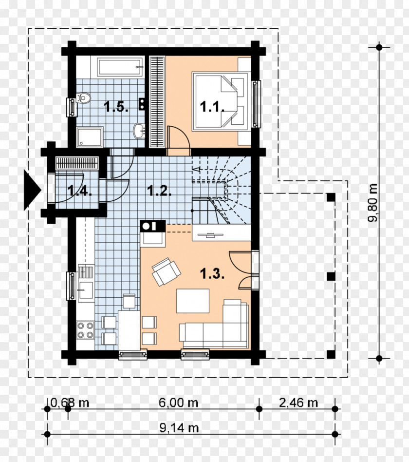 House Floor Plan Storey Building Project PNG
