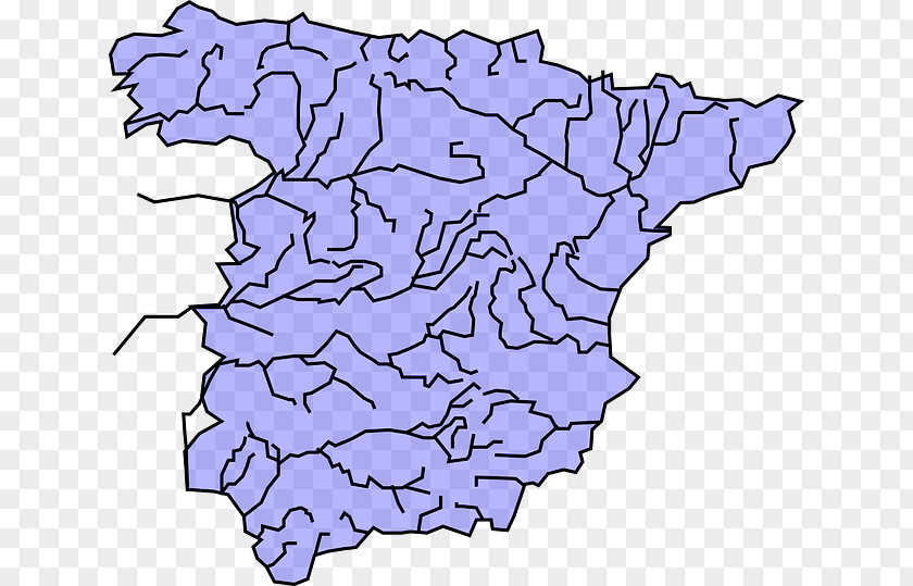Map Spain Blank Geography River PNG