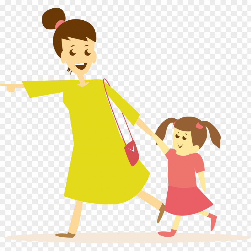 Mother Daughter Vector Graphics Clip Art Illustration PNG