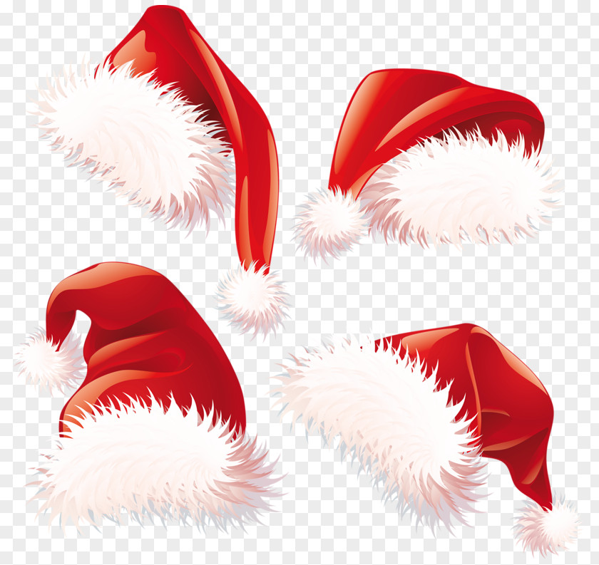 Transparent Christmas Santa Hats Clipart Claus Hat Clip Art PNG