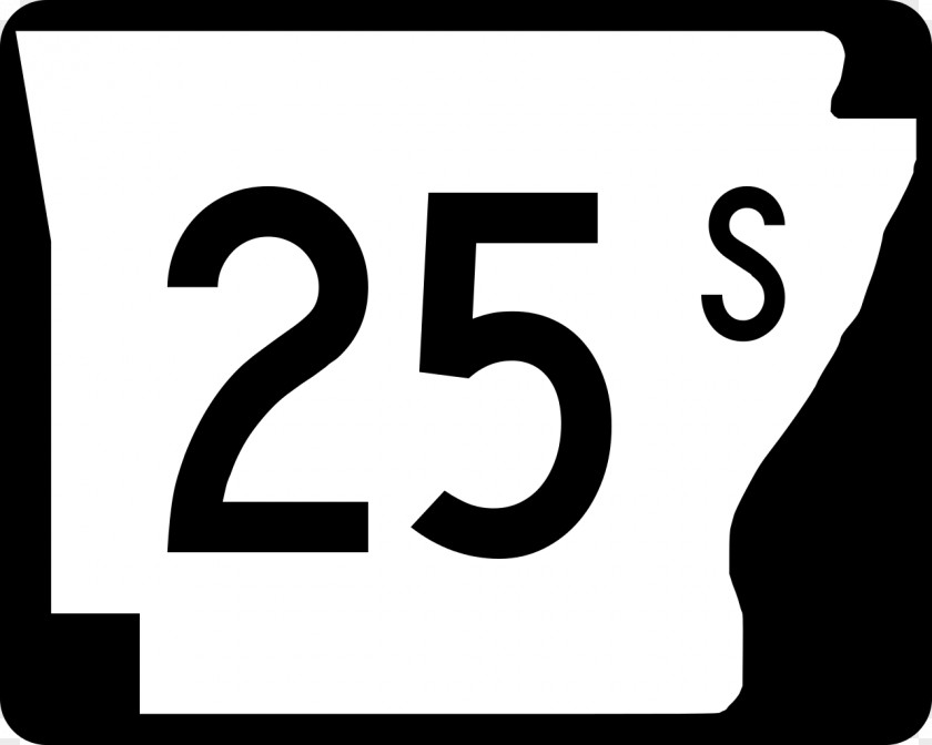 25 Arkansas Highway Shield Wikimedia Commons Typeface PNG