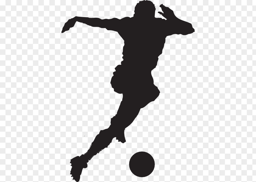 Football Players Clipart Player Black And White Clip Art PNG