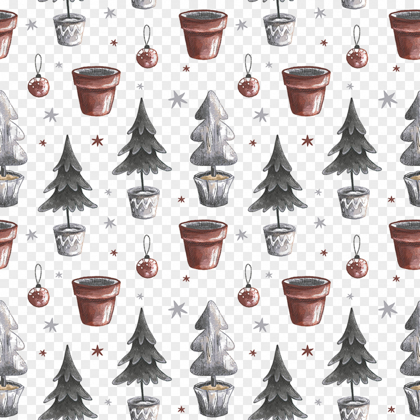 Hand-painted Wallpaper Decorated Pine Bell Clip Art PNG