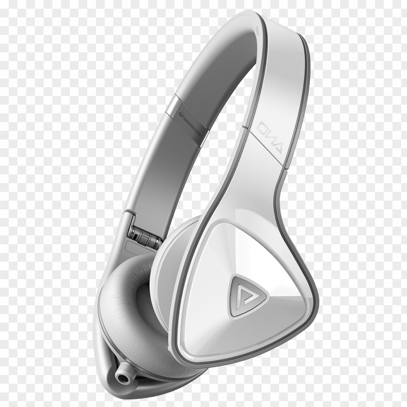 Headphones Monster Cable DNA On-Ear White PNG