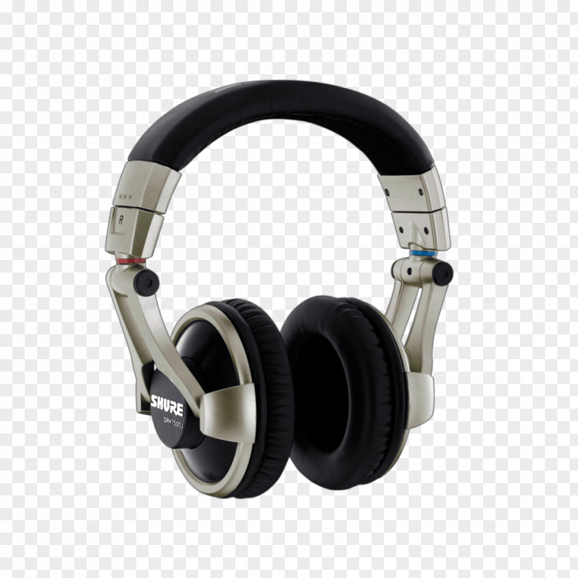 Headphones Shure SRH750DJ Headset Disc Jockey PNG