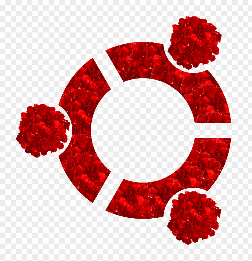 Red Sparkle Ubuntu 11.04 Desktop Wallpaper Installation Theme PNG