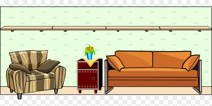 Table Couch Furniture House Living Room PNG