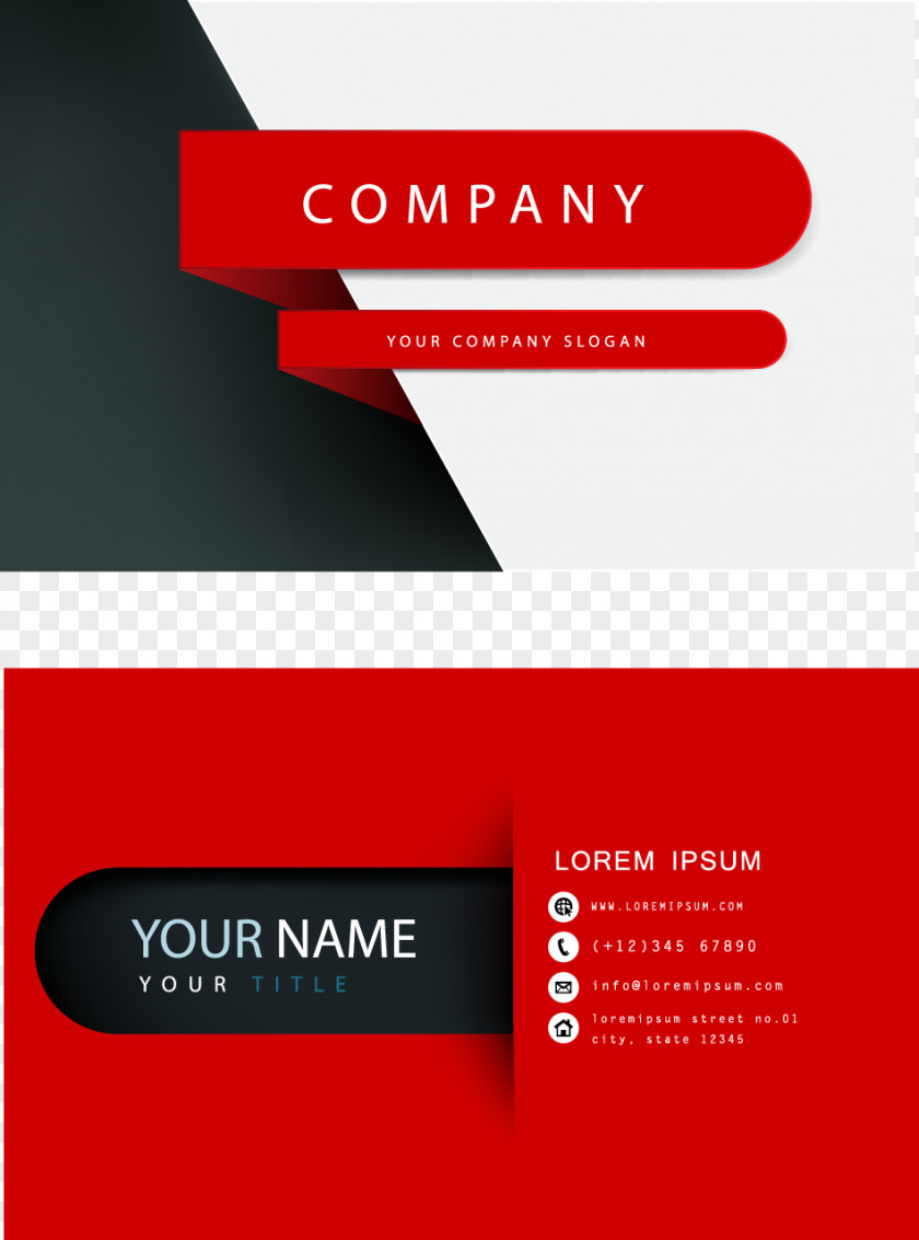 Business Card Visiting Logo Page Layout PNG