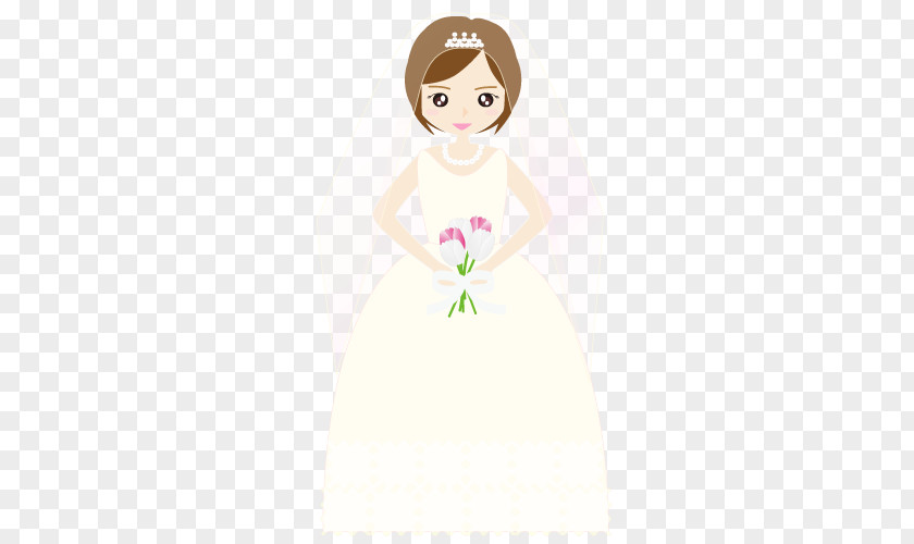 Girly Easter Gown Illustration Shoulder Cartoon Character PNG