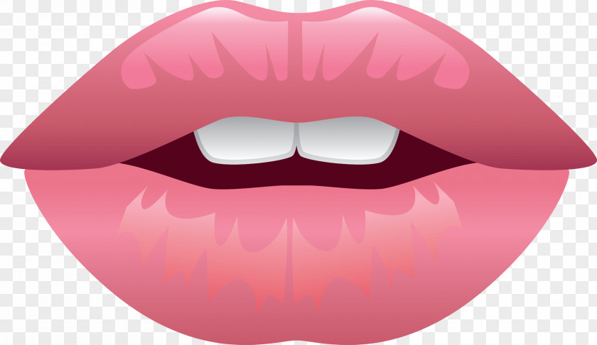 Cartoon Lips Teeth Realistic PNG Realistic, lips illustration clipart PNG