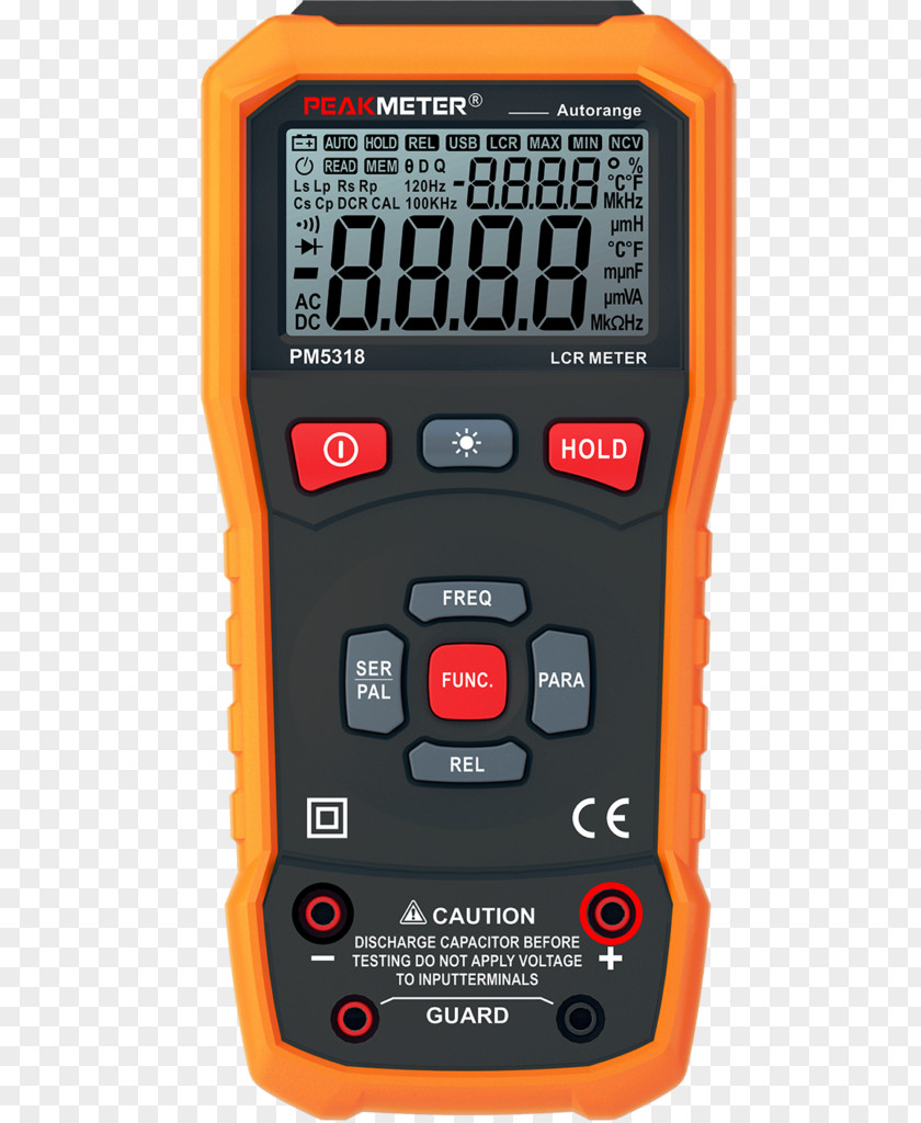 Electronics Digital Multimeter Current Clamp Gauge PNG