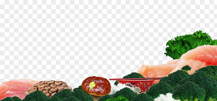Gourmet Meat Mushroom Hot Pot Chinese Cuisine Poster PNG