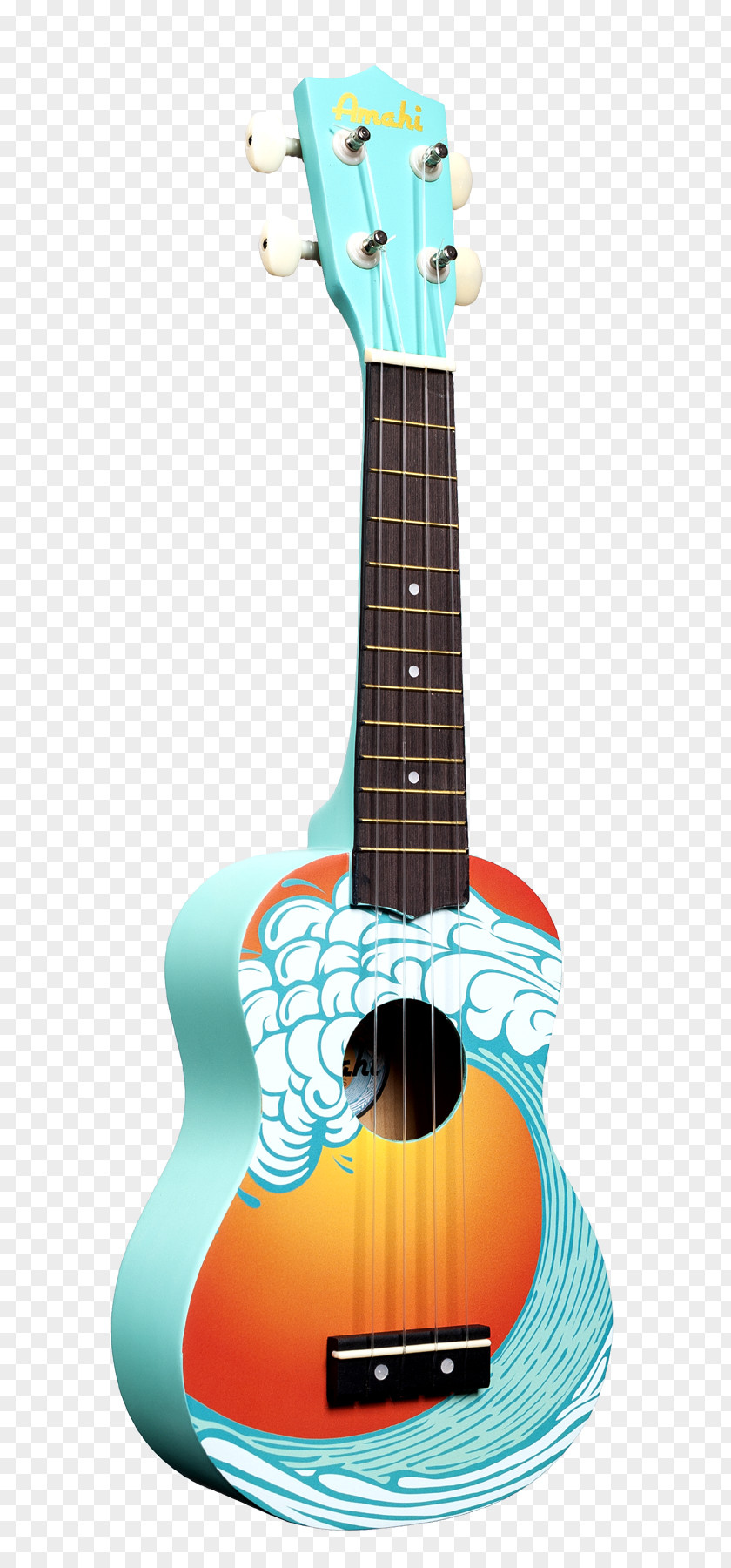 Painted Acoustic Guitars Ukulele Musical Instruments Guitar Soprano PNG