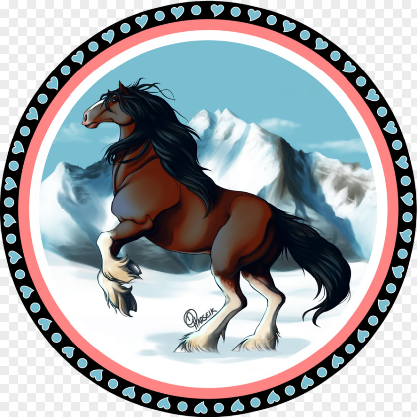Alaska Snow Mountains Mustang Stallion Naturism Horse PNG