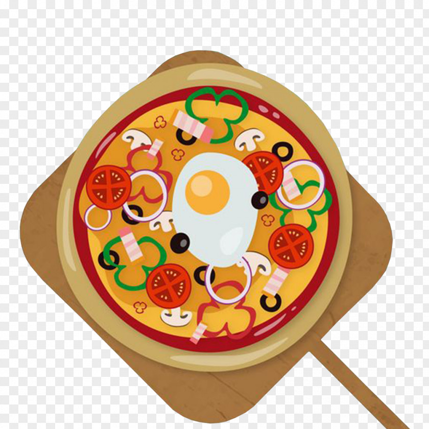 Japanese Style Hand-painted Soup Food Pizza Margherita Fast European Cuisine Italian PNG