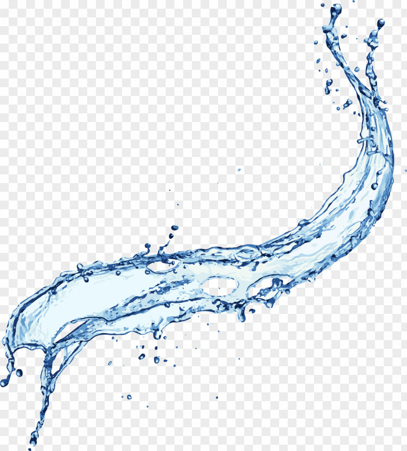 Small Fresh Blue Flow PNG